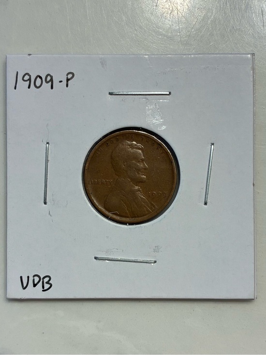 Other - 1909-P V.D.B Lincoln Wheat Cent (First Year of Production)